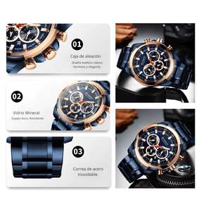 Reloj CURREN 8361 Cronógrafo Para Hombre – Azul