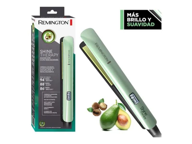 Plancha Alisadora Remington Shine Therapy Aguacate S9960 Agaval