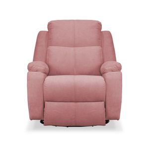Reclinable Mecedora Giratoria Elite Living Marsella100x90x80 Tela Rosa