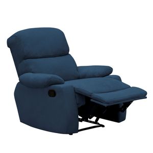 Silla Reclinable Estatica Elite Living Velara 100 x 85 x 95 Tela Azul