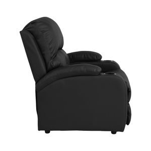 Reclinable Elite Living Push 80x86x96 Amber Sintético Negro