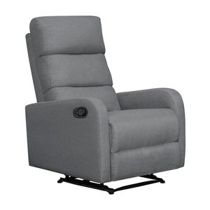 Silla Reclinable Estatica Elite Living Pekin 106 x 73 x 80 Tela Plata