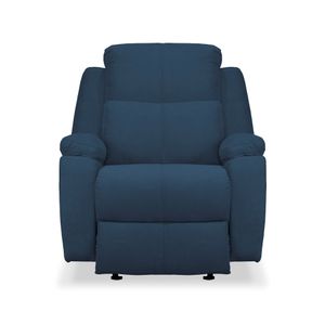 Silla Reclinable Mecedora Elite Living Marsella 100 x 90 x 80 Tela Azul