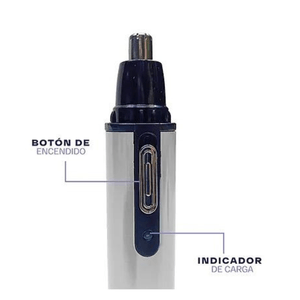 Trimmer Nasal CMS 2 en 1 Plateado Recargable
