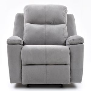 Reclinable Mecedora Elite Living Marsella 100x90x80 Tela Plata
