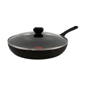 Sartén DE 30Cm Tapa de Vidrio Anti Adherente Force