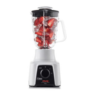 Licuadora powermix plus glass 2v vid bco Imusa
