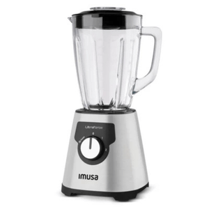 Licuadora ultraforce 2v vaso vidrio acero Imusa