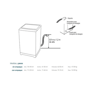 Lavadora Automática de 16 Kg Diamond Gray