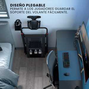 Soporte Plegable Simulador Pro Timón Palanca Techgo Sptg-04