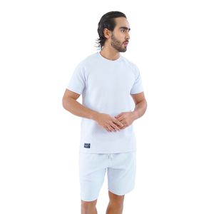 Conjunto para hombre texturizado blanco Laguna blue