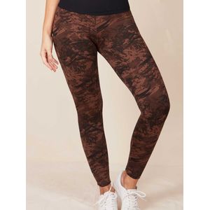 Leggins Deportivo Estampado Café