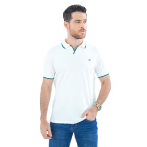 Camiseta tipo polo para hombre marfil Laguna Blue