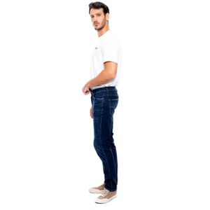 Regular Fit Jeans Tono Oscuro Con Reservas