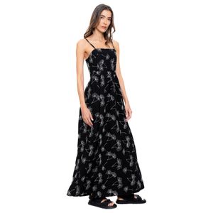 Maxi Vestido De Tiras Bordado