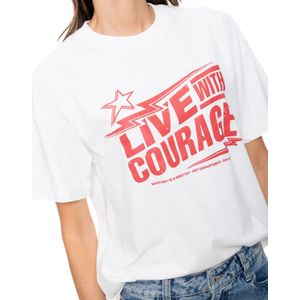 Camiseta Manga Corta Con Estampado En Frente