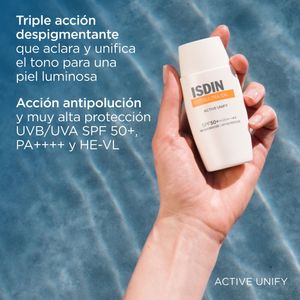 Fotoultra Despigmentante Active Unify Fusion Fluid SPF 50+ - Isdin