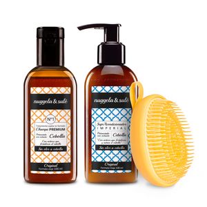 Kit Hair premium Champú + Acondicionador + Cepillo - Nuggela & Sulé