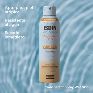 Fotoprotector Transparent Spray Wet Skin - Isdin