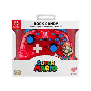 Control Cableado PDP Nintendo Switch Rock Candy Mario Rojo