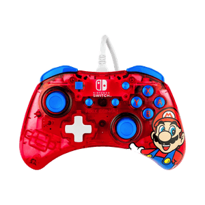 Control Cableado PDP Nintendo Switch Rock Candy Mario Rojo
