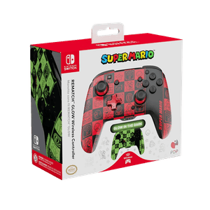 Control Inalambrico PDP Nintendo Switch Rematch Glow Super Icon Negro