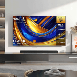 Televisor TCL 55" Smart TV 4K UHD P655 Google TV Negro