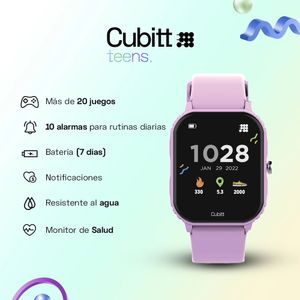 Smartwatch Reloj Inteligente Cubitt Teens 1.69 Pulg. Dusty Lilac