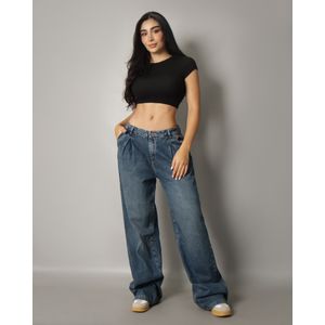Jean con pliegues -714036