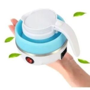 Cafetera Hervidor De Agua Plegable Viajera Azul