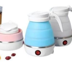 Cafetera Hervidor De Agua Plegable Viajera Azul