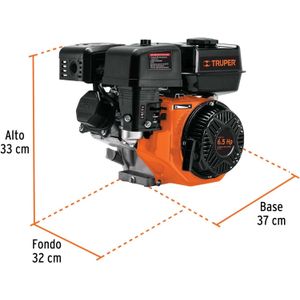 Motor a gasolina OHV a 4 tiempos de alto desempeño 6.5 HP Truper