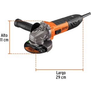 Esmeriladora angular 4-1/2" profesional 1100 W Truper