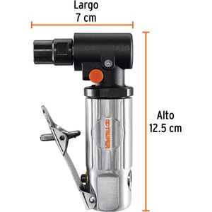 Mini esmeriladora neumática angular 1/4" Truper