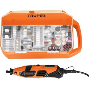 Herramienta rotativa profesional 150 W con 201 accesorios Truper