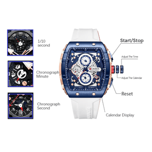 Reloj Curren Modelo 8442 Deportivo – Blanco