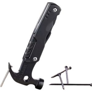 Martillo Multiusos Plegable Con Navaja Destornillador Y Mas