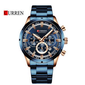 Reloj CURREN 8355 Cronógrafo Para Hombre – Azul