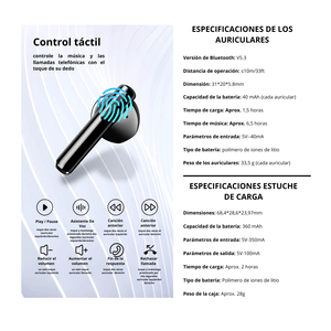 Auriculares Bluetooth mibro Earbuds 2 – Negros