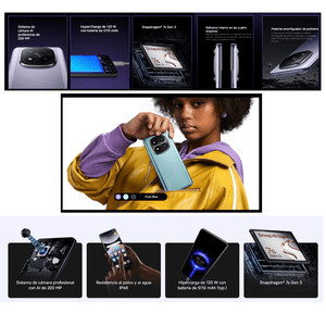 Celular Xiaomi Redmi Note 14 Pro+ 5G 512GB/12GB RAM Azul