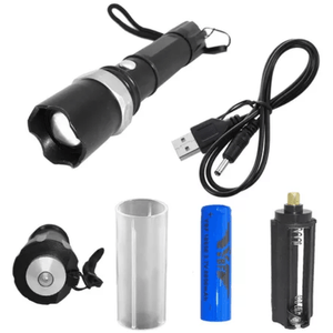 Linterna Táctica Swat LED Metálica Recargable