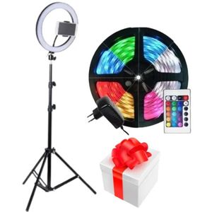 Aro De Luz Led + Cinta Led + Obsequio