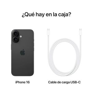 Celular iPhone 16 128 GB negro