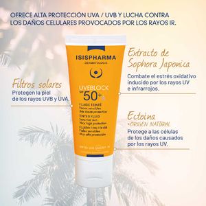 Uveblock Tinted Fluid Spf50+ - Isispharma