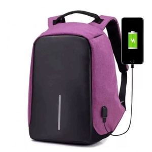 Bolso Antirrobo Mochila Morral Bolso Anti Robo Morado