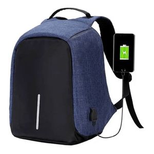 Bolso Antirrobo Mochila Morral Bolso Anti Robo Azul Oscuro