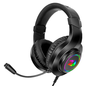 Diadema Gamer Redragon H260rgb Hylas Usb 3.5mm Con Micrófono Negro