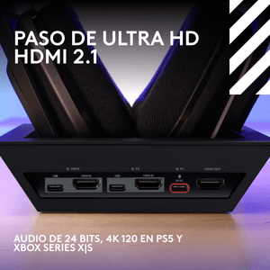 Diadema Gamer Inalámbrica + Base  Logitech Astro A50 X Blk