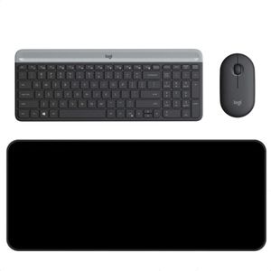 Combo Inalámbrico Logitech Mk470 + Alfombrilla Xl 80x30cm