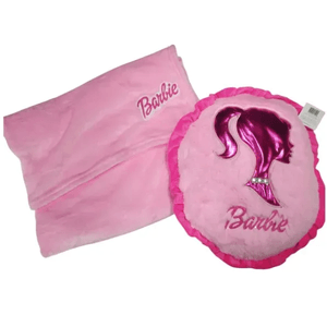 Peluche Barbie Decorativo Con Cobija